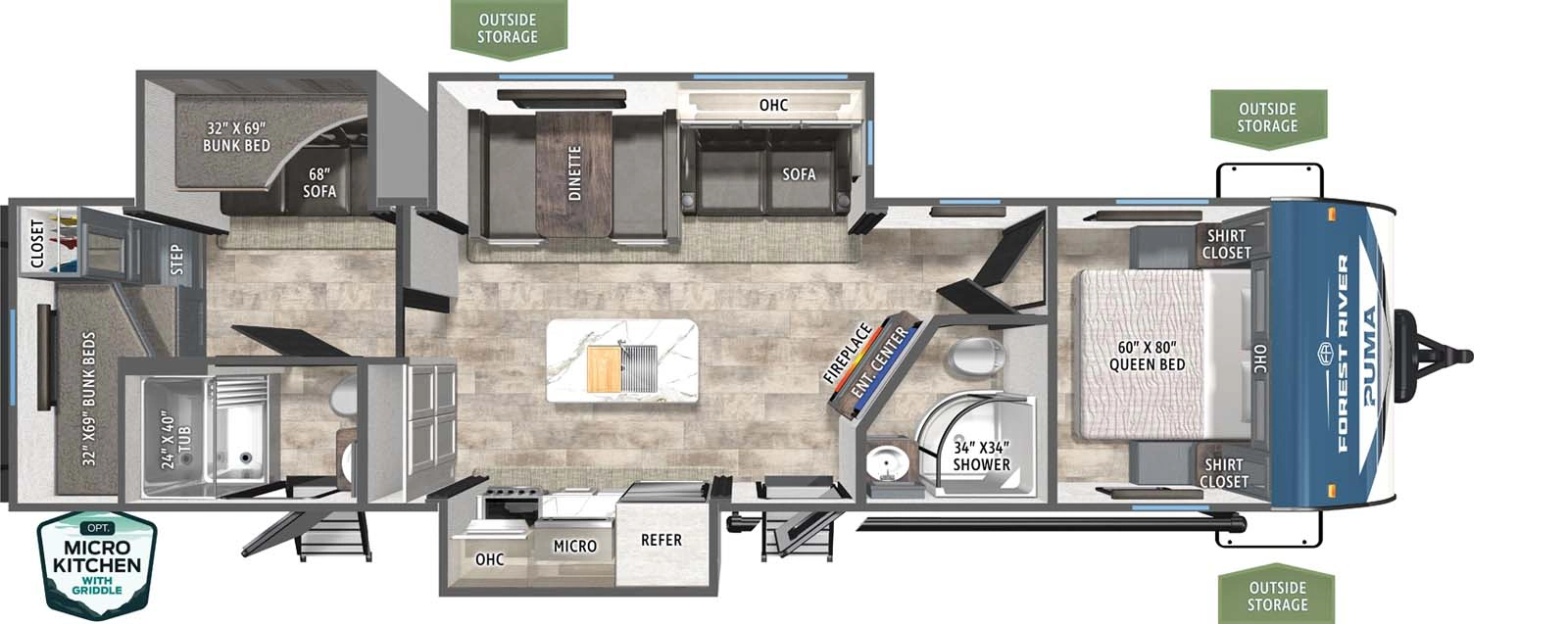 32BH2B Floorplan Image